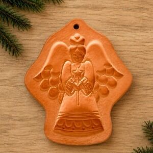 Vintage 1992 Cotton Press Angel Terracotta Cookie Paper Mold Cotton Curiosity